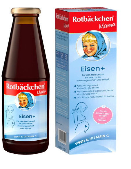 NAPÓJ Z ŻELAZEM DLA KOBIET W CIĄŻY I KARMIĄCYCH 450 ml - ROTBACKCHEN