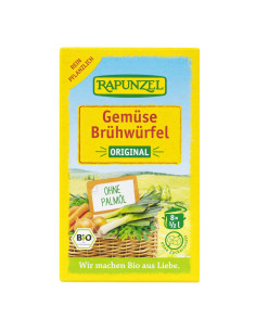 BULION - KOSTKI WARZYWNE BEZ DODATKU CUKRÓW BIO (8 x 10,5 g) 84 g - RAPUNZEL