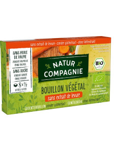 BULION - KOSTKI WARZYWNE BEZ DODATKU CUKRÓW I DROŻDŻY BIO (8 x 10,5 g) 84 g - NATUR COMPAGNIE