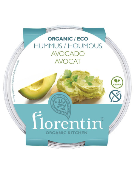 HUMMUS Z AWOKADO BEZGLUTENOWY BIO 170 g - FLORENTIN