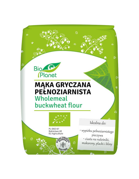 MĄKA GRYCZANA PEŁNOZIARNISTA BIO 1 kg - BIO PLANET