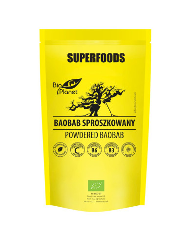 BAOBAB SPROSZKOWANY BIO 150 g - BIO PLANET SUPERFOODS