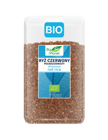 RYŻ CZERWONY PEŁNOZIARNISTY BIO 1 kg - BIO PLANET