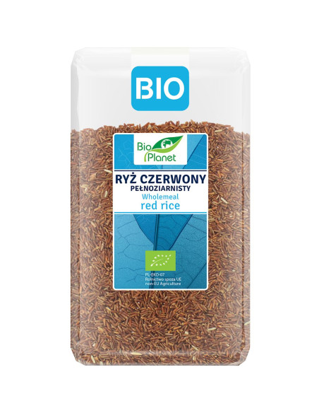 RYŻ CZERWONY PEŁNOZIARNISTY BIO 1 kg - BIO PLANET