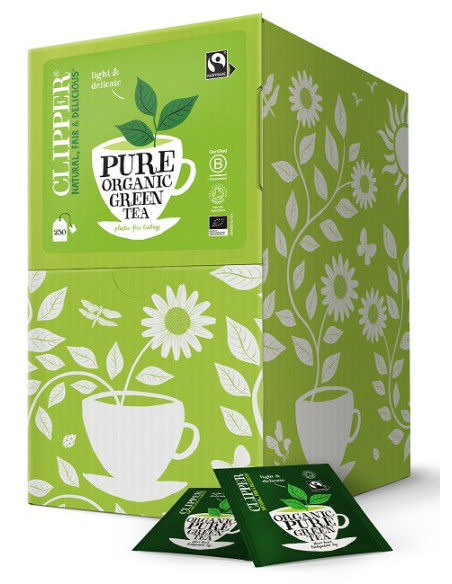 HERBATA ZIELONA FAIR TRADE BIO (250 x 2,0 g) 500 g - CLIPPER