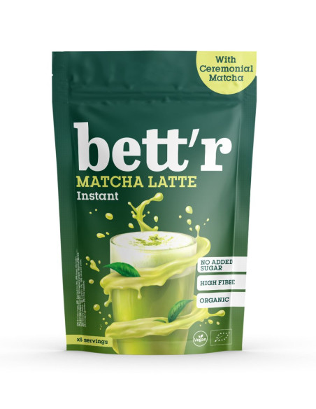 MATCHA LATTE BEZ DODATKU CUKRÓW BIO 200 g - BETT'R