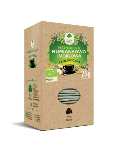HERBATKA RUMIANKOWO - IMBIROWA BIO (25 x 1 g) 25 g - DARY NATURY