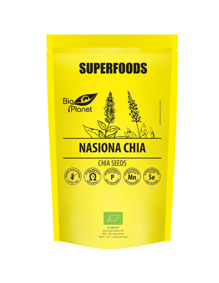 CHIA NASIONA BEZGLUTENOWE BIO 250 g - BIO PLANET SUPERFOODS