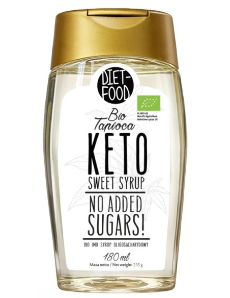 SYROP Z TAPIOKI KETO BEZGLUTENOWY BIO 180 ml - DIET-FOOD