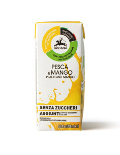 NAPÓJ BRZOSKWINIA - MANGO BEZ DODATKU CUKRÓW BIO 200 ml - ALCE NERO