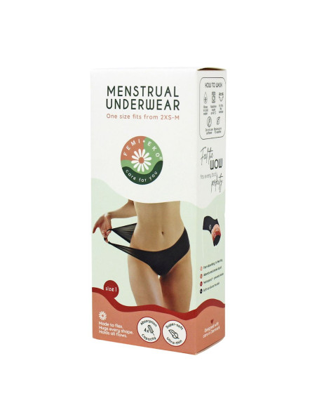 MAJTKI MENSTRUACYJNE ROZMIAR 2XS-M - FEMI.EKO