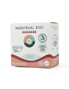 DYSK MENSTRUACYJNY UNIWERSALNY ANTYBAKTERYJNY FIOLETOWY - FEMI.EKO