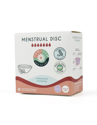 DYSK MENSTRUACYJNY UNIWERSALNY ANTYBAKTERYJNY FIOLETOWY - FEMI.EKO