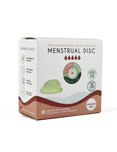 DYSK MENSTRUACYJNY UNIWERSALNY ZIELONY - FEMI.EKO
