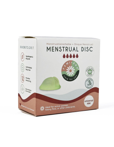 DYSK MENSTRUACYJNY UNIWERSALNY ZIELONY - FEMI.EKO