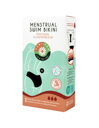 MAJTKI KĄPIELOWE MENSTRUACYJNE MODEL MAJA ROZMIAR XS - FEMI.EKO