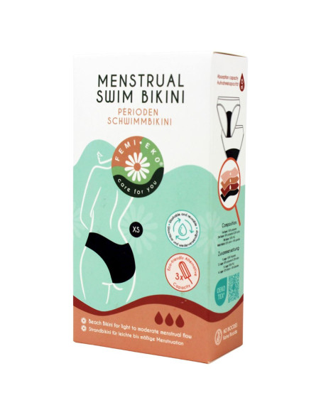 MAJTKI KĄPIELOWE MENSTRUACYJNE MODEL MAJA ROZMIAR XS - FEMI.EKO