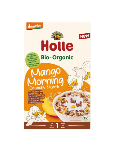 MUSLI Z MANGO BEZ DODATKU CUKRÓW OD 1 ROKU DEMETER BIO 200 g - HOLLE