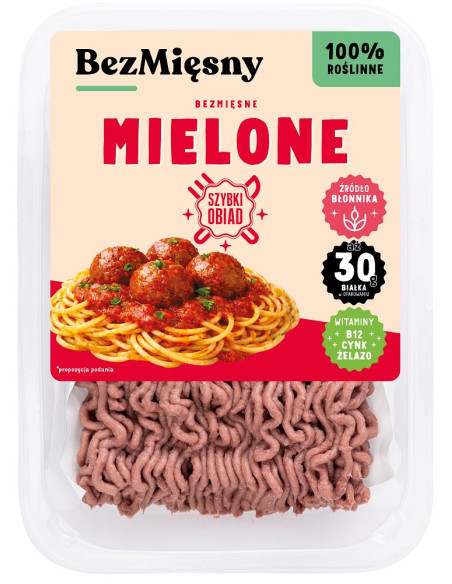 MIĘSO MIELONE ROŚLINNE 200 g - BEZMIĘSNY