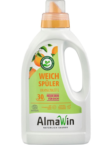 PŁYN DO ZMIĘKCZANIA TKANIN POMARAŃCZOWY (KONCENTRAT) ECO 750 ml (30 PRAŃ) - ALMAWIN