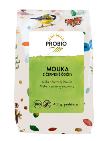 MĄKA Z SOCZEWICY CZERWONEJ BEZGLUTENOWA BIO 450 g - PROBIO