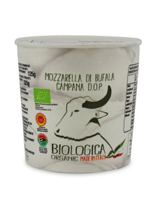 MOZZARELLA DI BUFALA (Z MLEKA BAWOLEGO) KULKA (W KUBECZKU) BIO 320 g (125 g) - BIOLOGICA 2