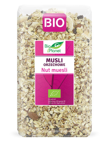 MUSLI ORZECHOWE BIO 600 g - BIO PLANET