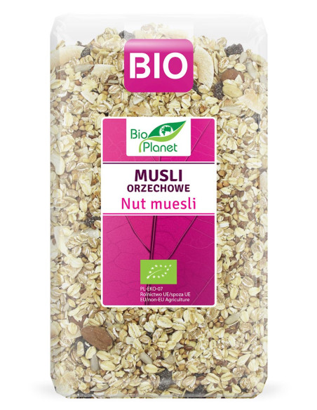 MUSLI ORZECHOWE BIO 600 g - BIO PLANET