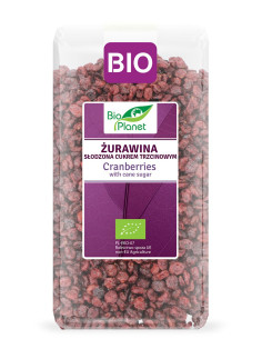 ŻURAWINA Z CUKREM TRZCINOWYM BIO 1 kg - BIO PLANET
