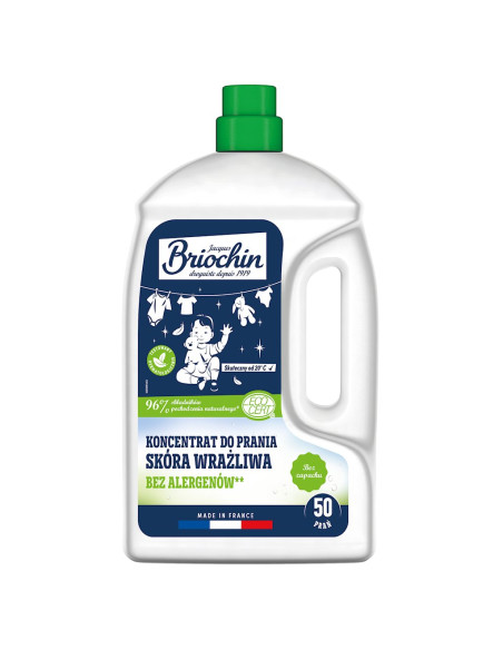 PŁYN DO PRANIA BEZZAPACHOWY DLA SKÓRY WRAŻLIWEJ (KONCENTRAT) ECO 2,27 L (50 PRAŃ) - BRIOCHIN