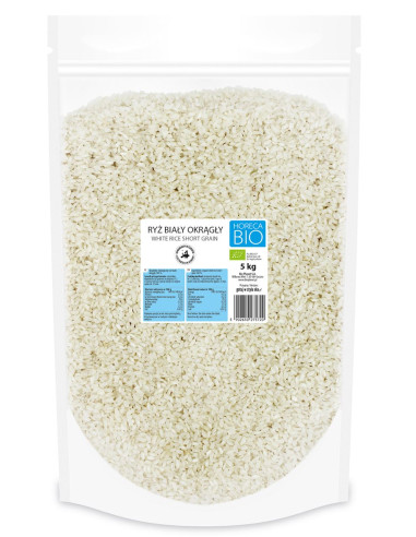 RYŻ BIAŁY OKRĄGŁY BIO 5 kg - HORECA (BIO PLANET)
