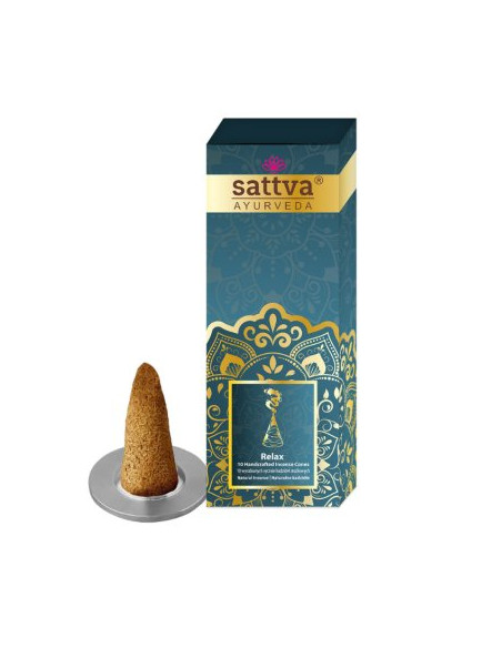 KADZIDEŁKA INDYJSKIE STOŻKOWE RELAKS (10 szt.) 20 g - SATTVA (AYURVEDA)