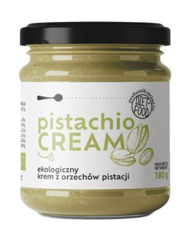 KREM Z PISTACJI PRAŻONYCH 100 % BIO 180 g - DIET-FOOD