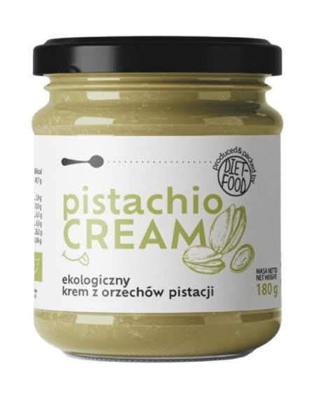 KREM Z PISTACJI PRAŻONYCH 100 % BIO 180 g - DIET-FOOD