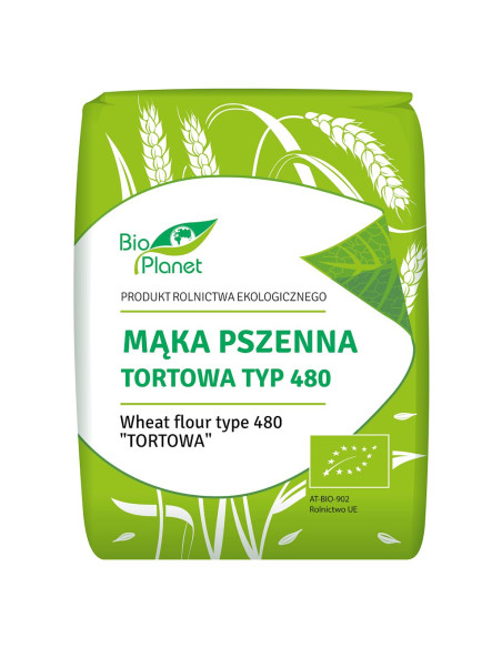 MĄKA PSZENNA TORTOWA TYP 480 BIO 1 kg - BIO PLANET