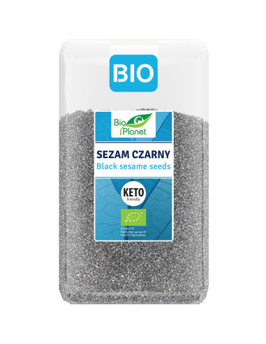 SEZAM CZARNY NIEŁUSKANY BIO 1 kg - BIO PLANET