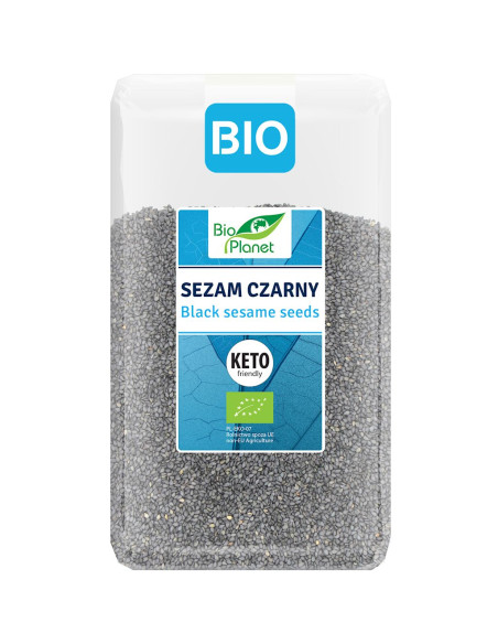 SEZAM CZARNY NIEŁUSKANY BIO 1 kg - BIO PLANET