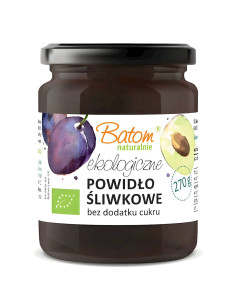 POWIDŁA ZE ŚLIWKI WĘGIERKI BEZ DODATKU CUKRÓW BIO 270 g - BATOM