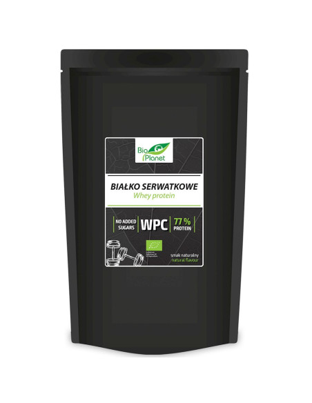 BIAŁKO SERWATKOWE NATURALNE (KONCENTRAT WPC 77) BIO 500 g - BIO PLANET