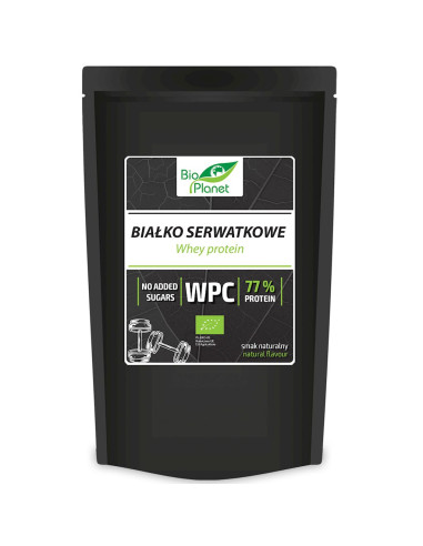 BIAŁKO SERWATKOWE NATURALNE (KONCENTRAT WPC 77) BIO 150 g - BIO PLANET