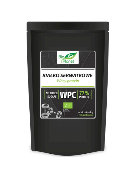 BIAŁKO SERWATKOWE NATURALNE (KONCENTRAT WPC 77) BIO 150 g - BIO PLANET