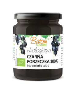 CZARNA PORZECZKA 100 % BEZ DODATKU CUKRÓW BIO 260 g - BATOM