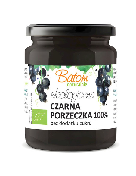 CZARNA PORZECZKA 100 % BEZ DODATKU CUKRÓW BIO 260 g - BATOM