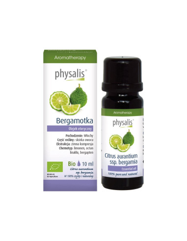 OLEJEK ETERYCZNY BERGAMOTKA ECO 10 ml - PHYSALIS
