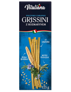 PALUSZKI GRISSINI Z ROZMARYNEM 125 g - VITALIANA