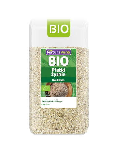 PŁATKI ŻYTNIE BIO 300 g - NATURAVENA