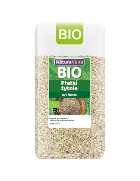 PŁATKI ŻYTNIE BIO 300 g - NATURAVENA