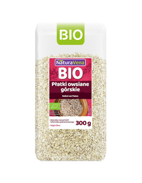PŁATKI OWSIANE GÓRSKIE BIO 300 g - NATURAVENA