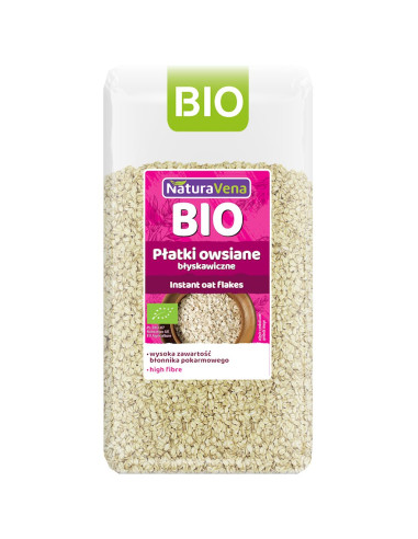 PŁATKI OWSIANE BŁYSKAWICZNE BIO 300 g - NATURAVENA