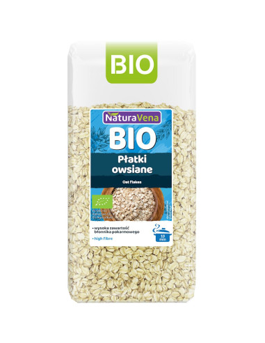 PŁATKI OWSIANE BIO 300 g - NATURAVENA